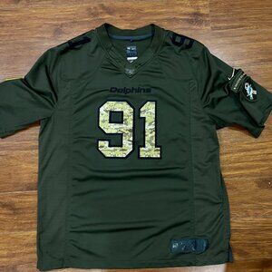 Miami Dolphins jersey NFL Nike Salute to Service Cameron Wake #91 sz XL